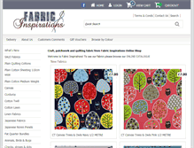 Tablet Screenshot of fabricinspirations.co.uk